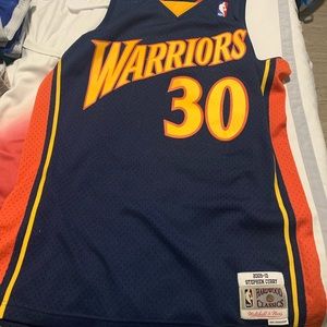 Steph Curry Throwback Warriors Jersey